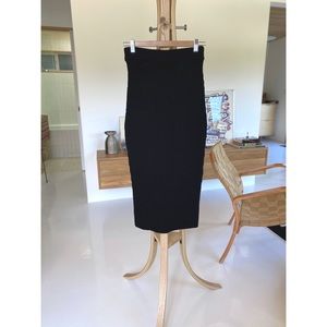 ZIMMERMANN Tempo Rib Knit Skirt in Black